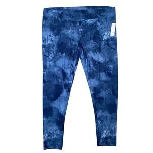 Time and Tru Blue Tie Dye Leggings - Women's XXL